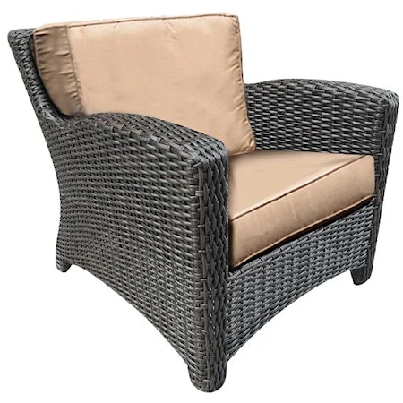 Transitional Lounge Chair w/ Cushion